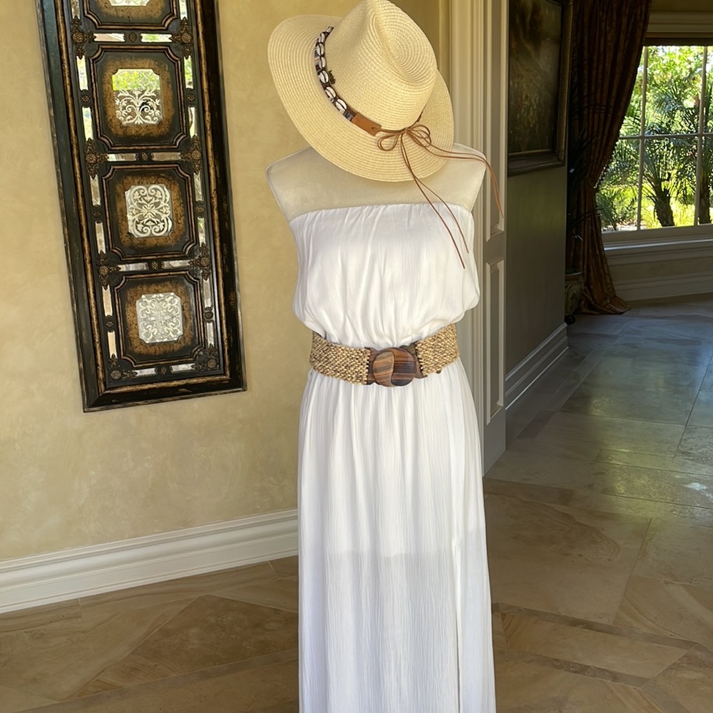Elan long white dress - Picture 5 of 9